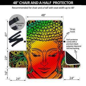 Reggae Buddha Print Half Sofa Protector