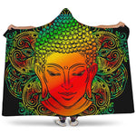 Reggae Buddha Print Hooded Blanket