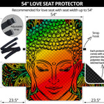 Reggae Buddha Print Loveseat Protector