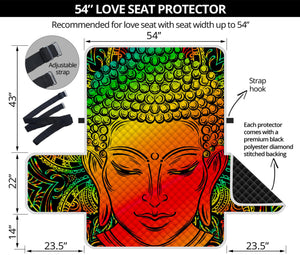 Reggae Buddha Print Loveseat Protector