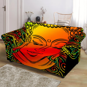 Reggae Buddha Print Loveseat Slipcover