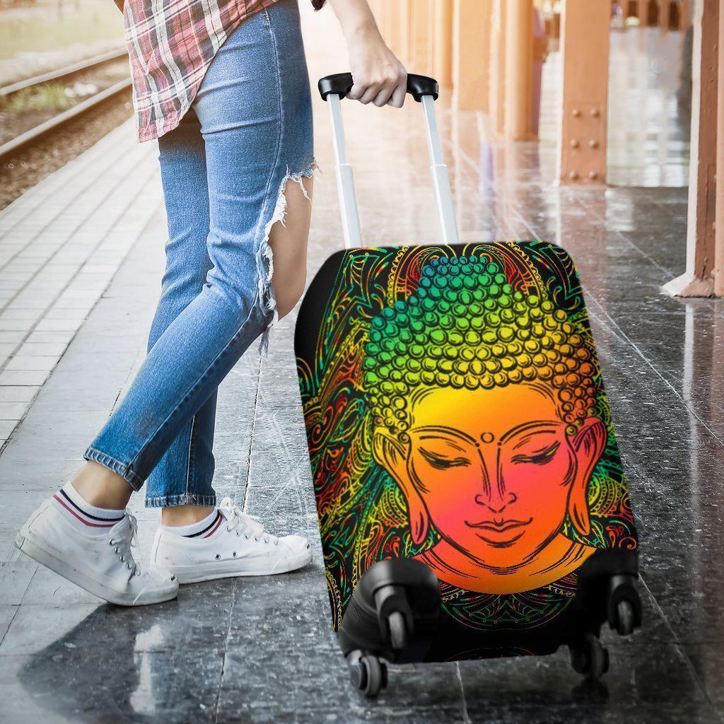 Reggae Buddha Print Luggage Cover GearFrost