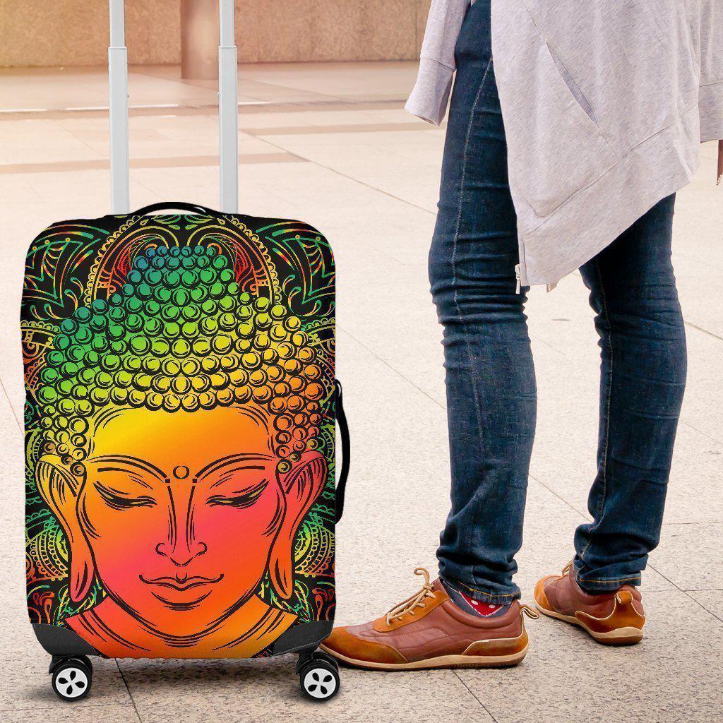 Reggae Buddha Print Luggage Cover GearFrost
