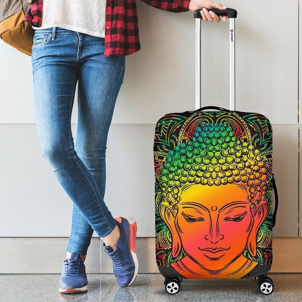 Reggae Buddha Print Luggage Cover GearFrost