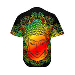 Reggae Buddha Print Men's Baseball Jersey