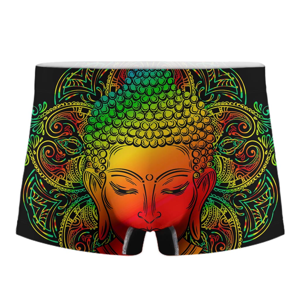 Reggae Buddha Print Men's Boxer Briefs