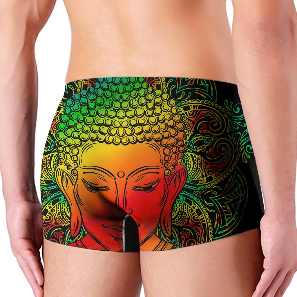 Reggae Buddha Print Men's Boxer Briefs