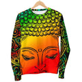 Reggae Buddha Print Men's Crewneck Sweatshirt