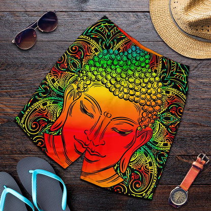 Reggae Buddha Print Men's Shorts