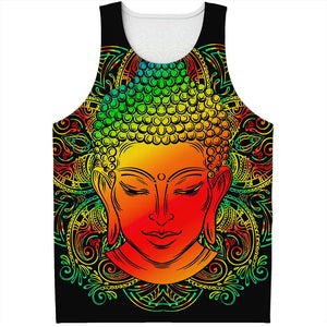 Reggae Buddha Print Men's Tank Top