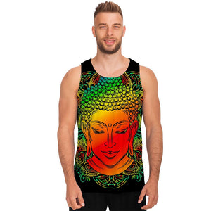 Reggae Buddha Print Men's Tank Top