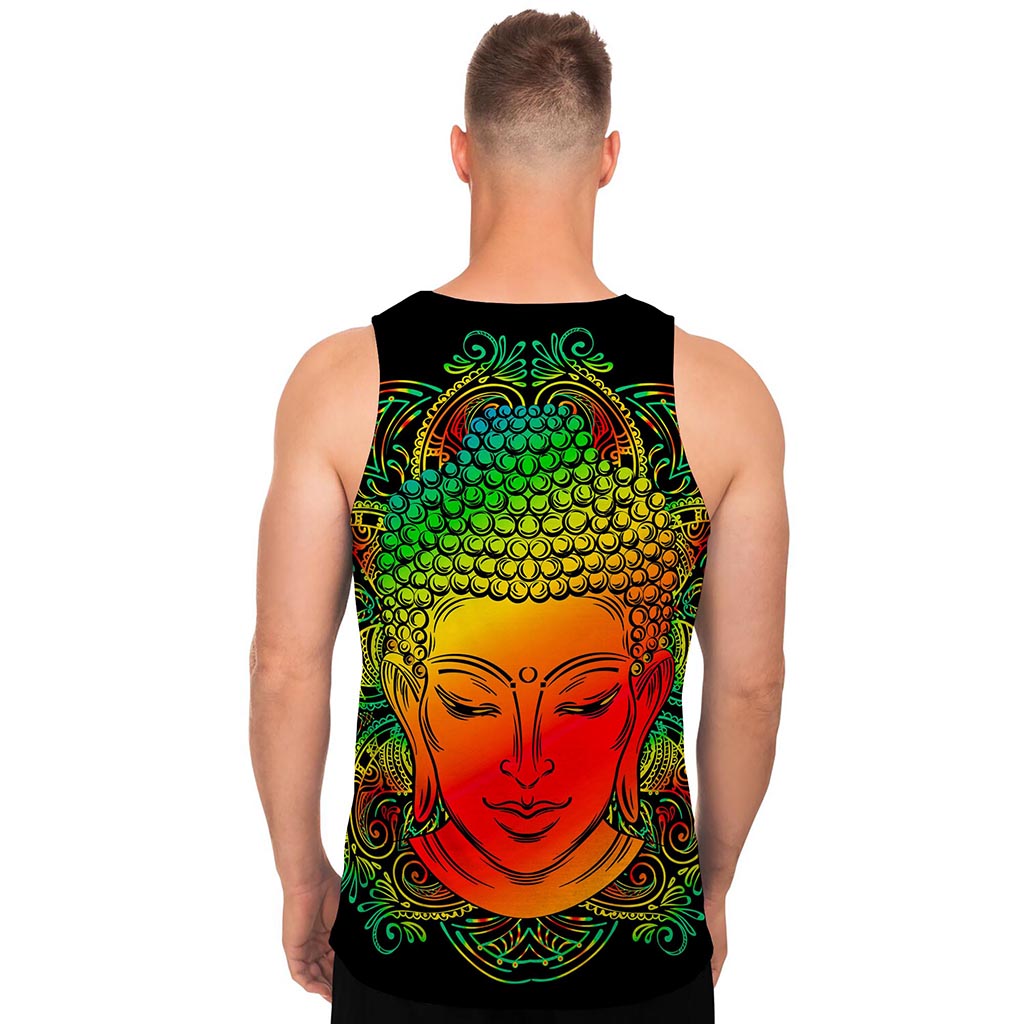 Reggae Buddha Print Men's Tank Top