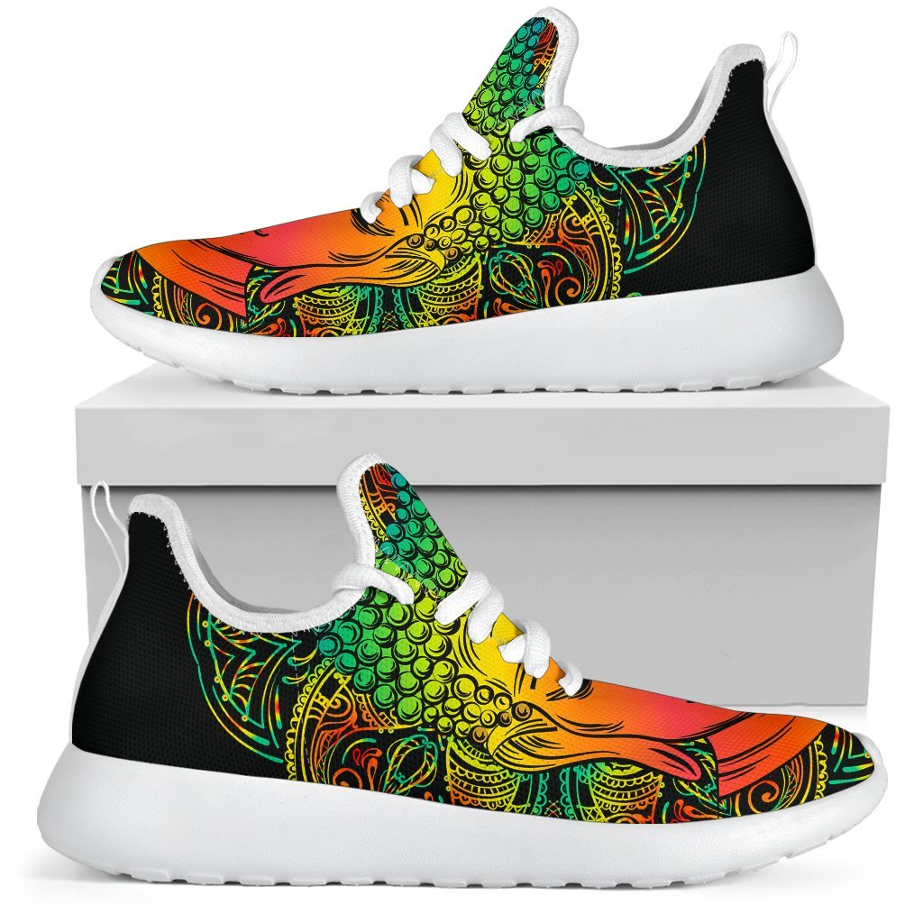 Reggae Buddha Print Mesh Knit Shoes GearFrost