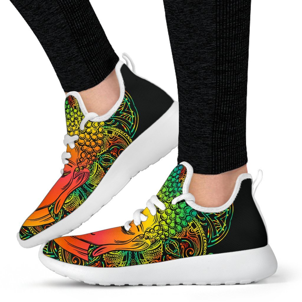 Reggae Buddha Print Mesh Knit Shoes GearFrost