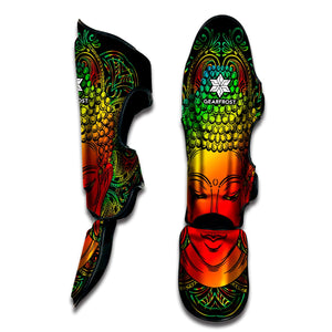 Reggae Buddha Print Muay Thai Shin Guard