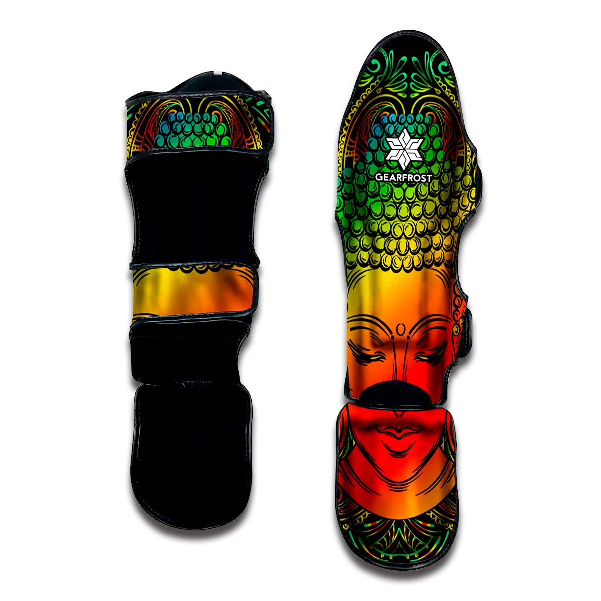 Reggae Buddha Print Muay Thai Shin Guard