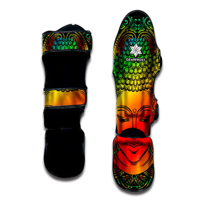 Reggae Buddha Print Muay Thai Shin Guard