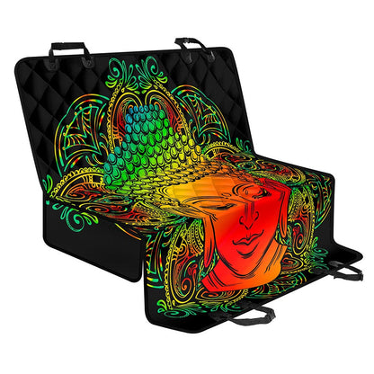 Reggae Buddha Print Pet Car Back Seat Cover