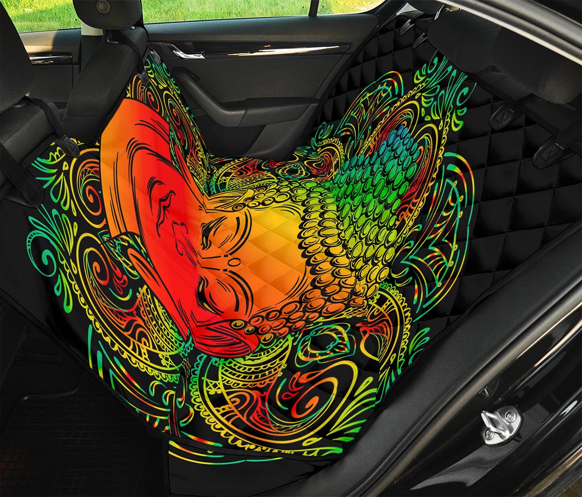 Reggae Buddha Print Pet Car Back Seat Cover