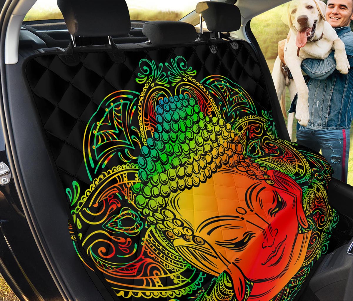 Reggae Buddha Print Pet Car Back Seat Cover