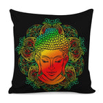 Reggae Buddha Print Pillow Cover