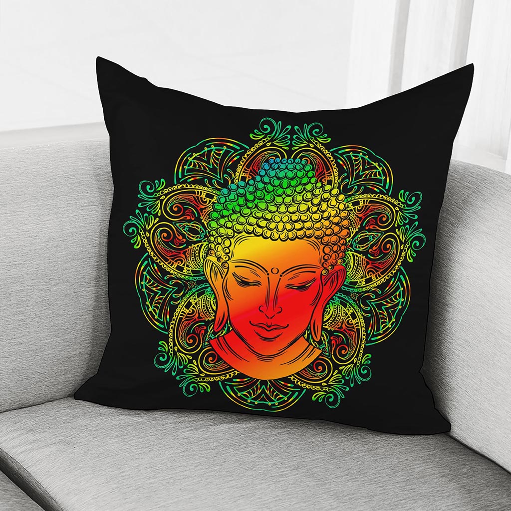 Reggae Buddha Print Pillow Cover