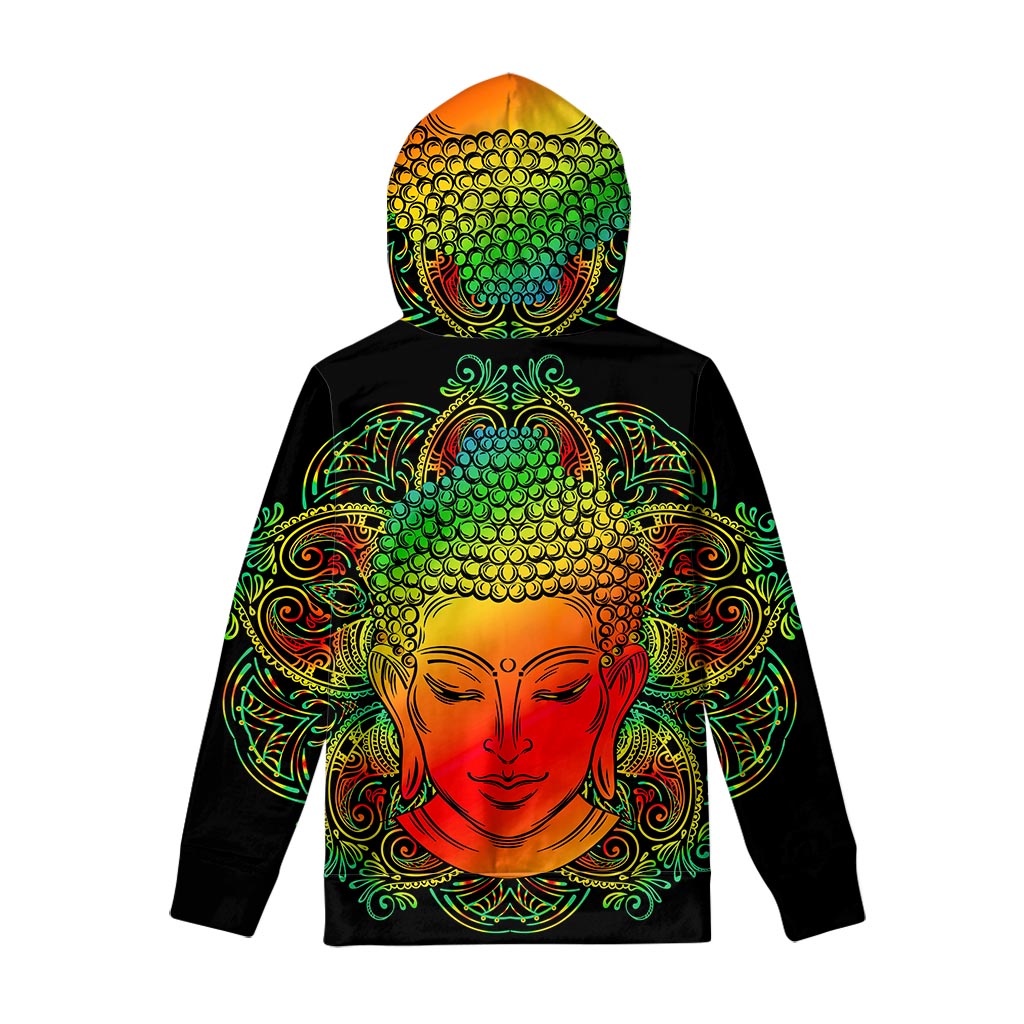 Reggae Buddha Print Pullover Hoodie