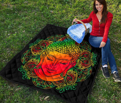 Reggae Buddha Print Quilt