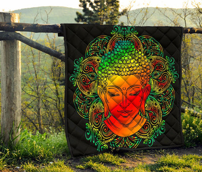Reggae Buddha Print Quilt