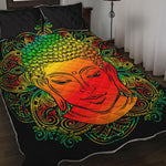 Reggae Buddha Print Quilt Bed Set