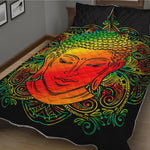 Reggae Buddha Print Quilt Bed Set