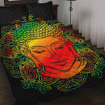 Reggae Buddha Print Quilt Bed Set