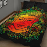 Reggae Buddha Print Quilt Bed Set