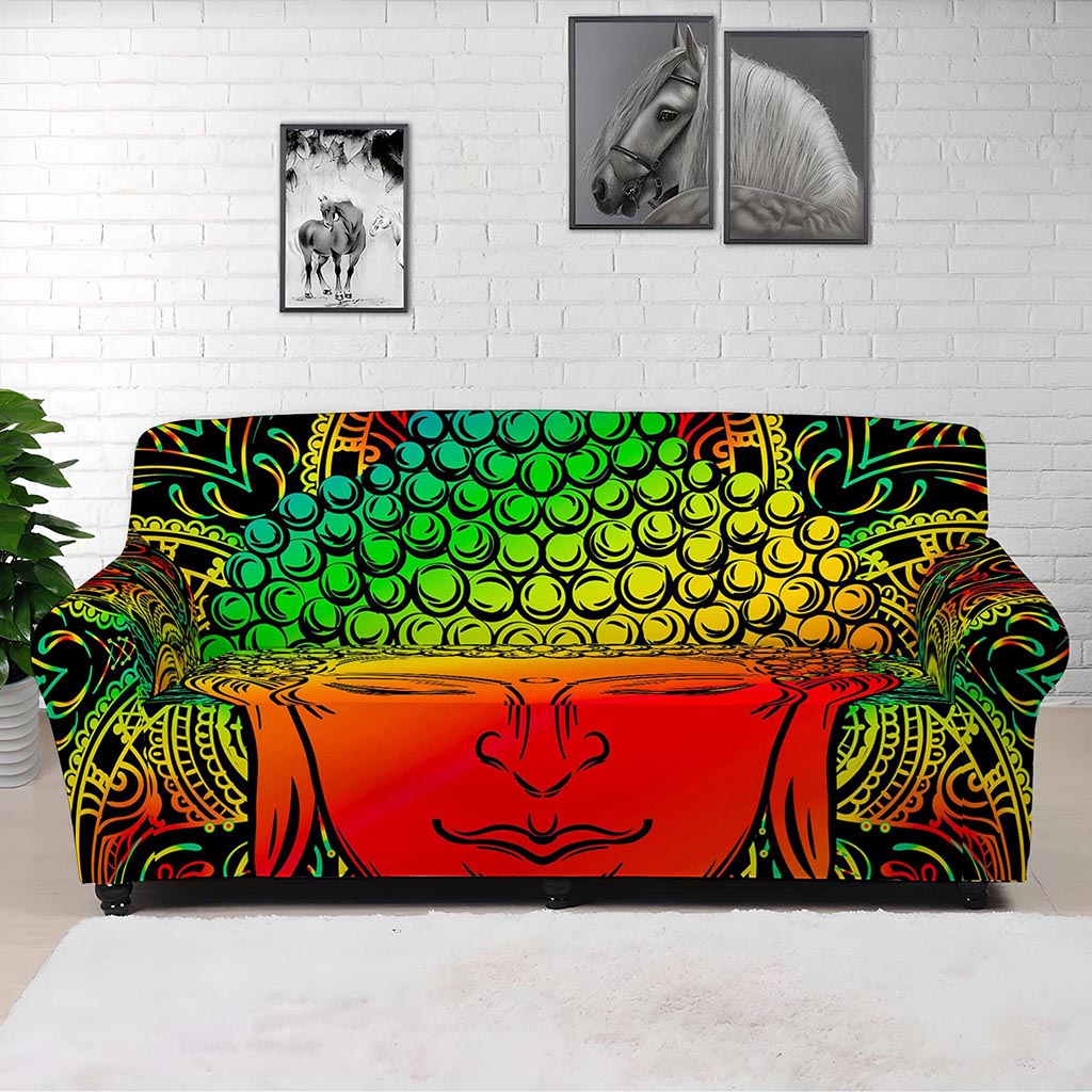 Reggae Buddha Print Sofa Cover