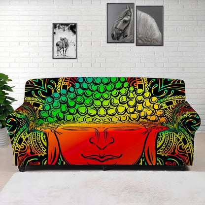 Reggae Buddha Print Sofa Cover
