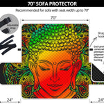 Reggae Buddha Print Sofa Protector