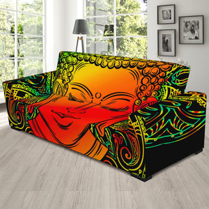 Reggae Buddha Print Sofa Slipcover