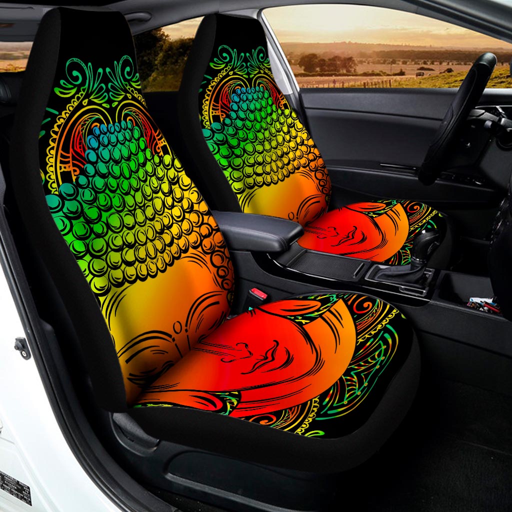 Reggae Buddha Print Universal Fit Car Seat Covers