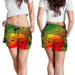 Reggae Buddha Print Women's Shorts