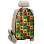 Reggae Marijuana Leaf Pattern Print Car Seat Organizers