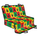 Reggae Marijuana Leaf Pattern Print Pet Car Back Seat Cover