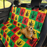 Reggae Marijuana Leaf Pattern Print Pet Car Back Seat Cover