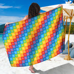 Reiki And The 7 Chakras Pattern Print Beach Sarong Wrap