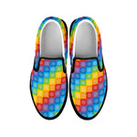 Reiki And The 7 Chakras Pattern Print Black Slip On Shoes