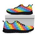 Reiki And The 7 Chakras Pattern Print Black Running Shoes