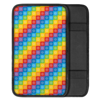 Reiki And The 7 Chakras Pattern Print Car Center Console Cover