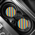 Reiki And The 7 Chakras Pattern Print Car Coasters