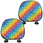 Reiki And The 7 Chakras Pattern Print Car Headrest Covers