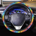 Reiki And The 7 Chakras Pattern Print Car Steering Wheel Cover