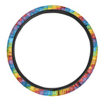 Reiki And The 7 Chakras Pattern Print Car Steering Wheel Cover